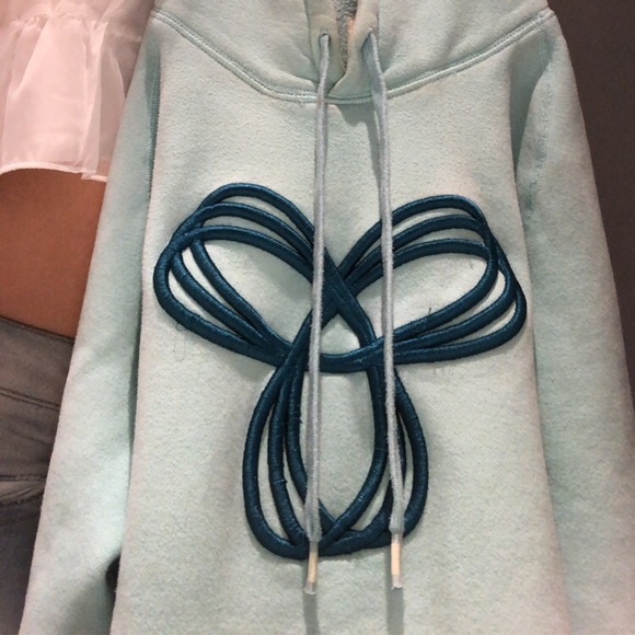 Teal TNA size small women’s hoodie - Picture 2 of 3